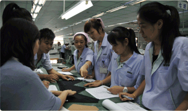 收腹裤手工剪裁